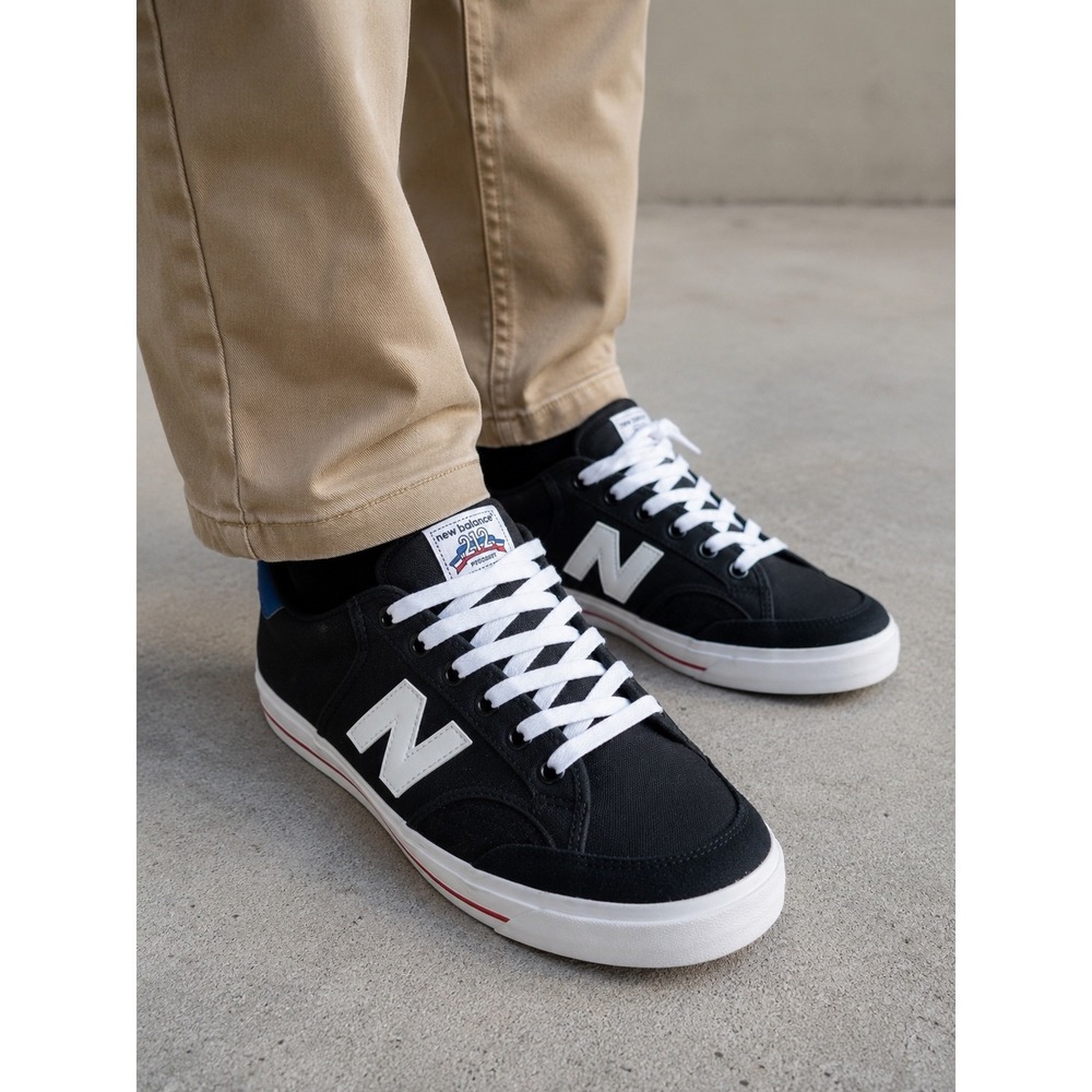 New Balance Numeric 212‎ Pro Court Black White Blue Skate Shoes Mens